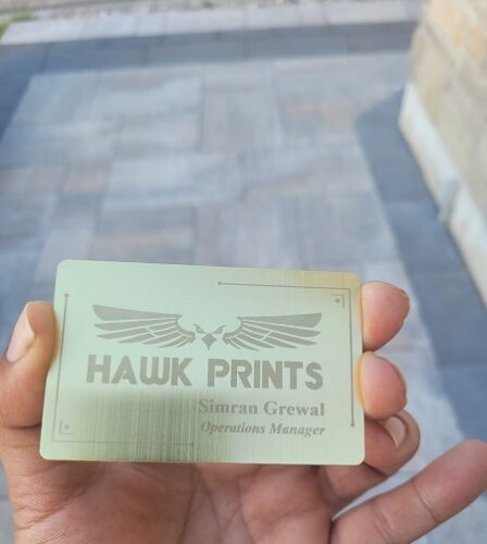 Metal business card (Laser engraved) photo review